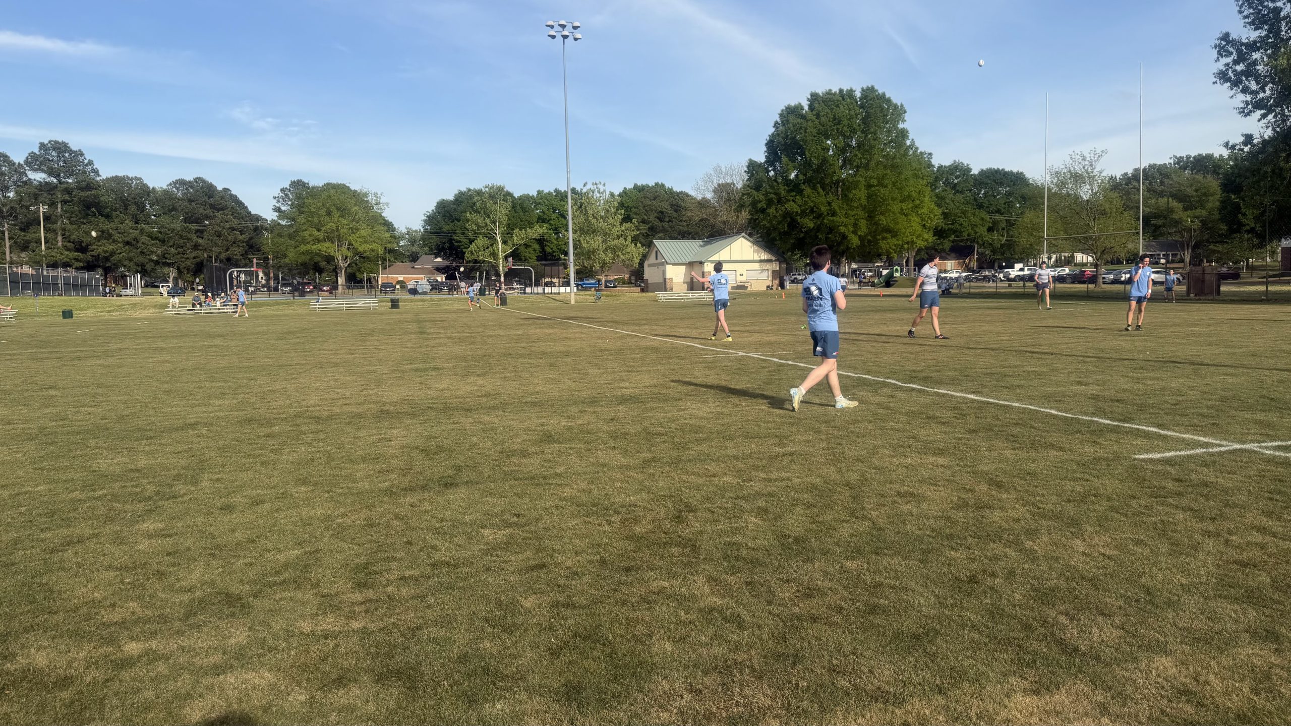 901 Rugby players in action
